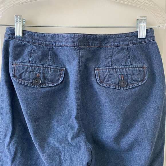 Ann Taylor LOFT Chambray Ankle Pants Size 4 - Picture 5 of 6